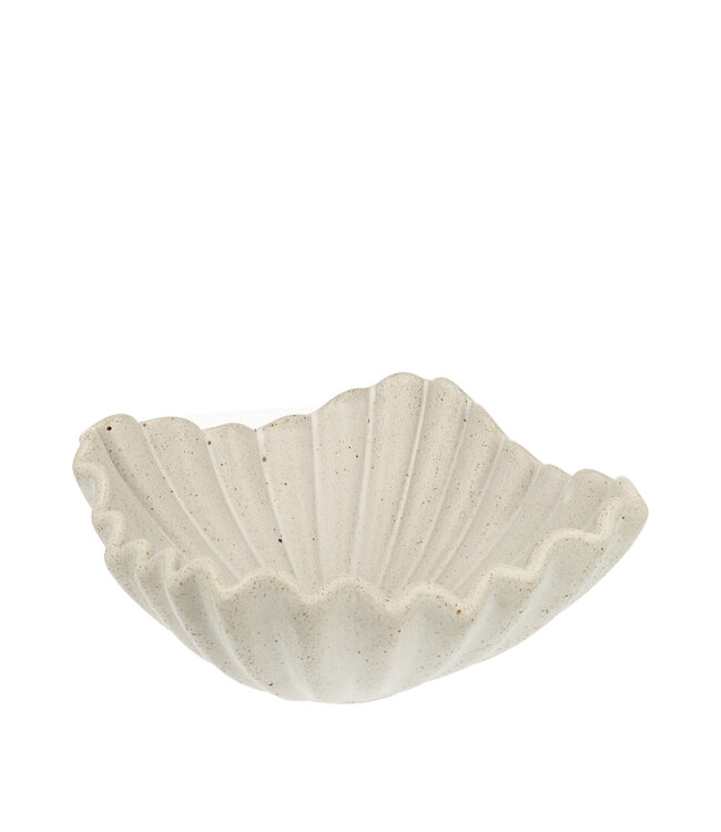 Scentchips® Bowl Shell Clay White für Kerzensand 180x180x80mm