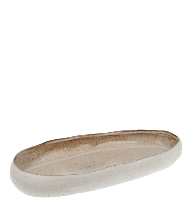 Scentchips® Bowl Pebble Clay White voor Kaarsenzand 275x130x35mm