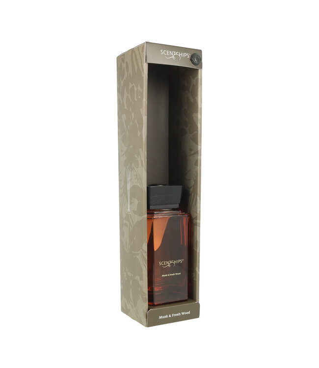 Scentchips® Kit Bâtonnets Diffuseurs Parfumés Quadra Musk & Fresh Wood - 500ml