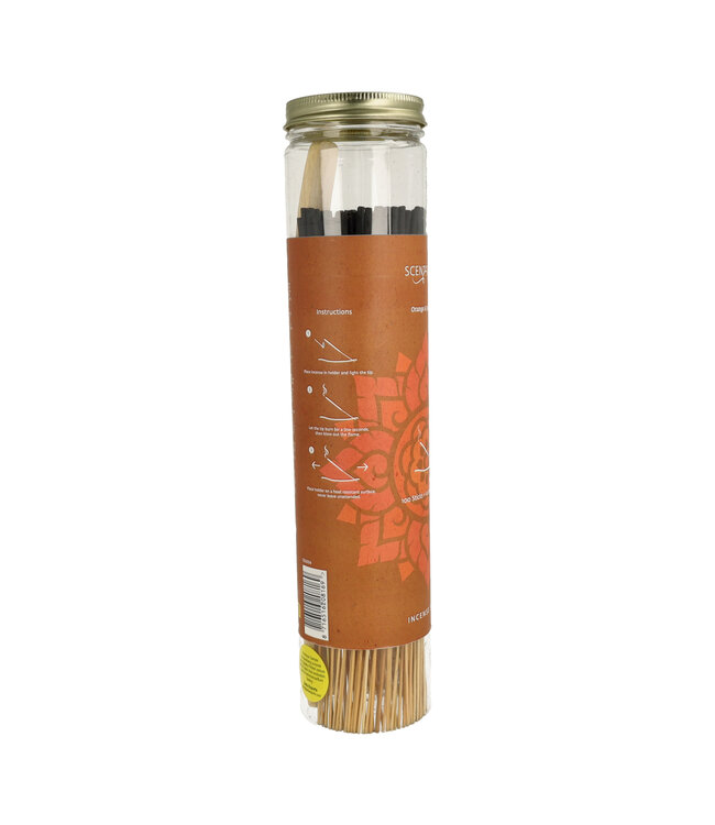 Scentchips® Bâtonnets d’Encens Orange & Jasmine – 100 Bâtonnets avec Porte-Encens