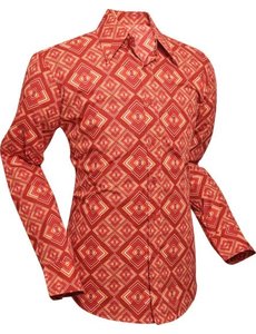 Chenaski Chenaski overhemd Rhombus Rust
