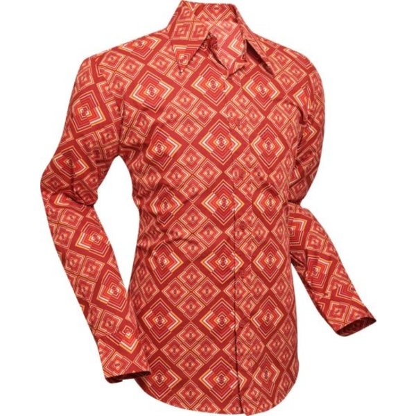 Chenaski Overhemd Rhombus Rust | Chenaski
