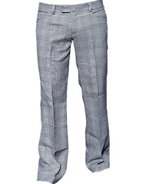 Chenaski Flarebroek bakerstreet zwart/wit geruit