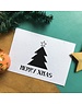 Bloom Your Message Zaaibare kerstkaart - Merry Xmas Tree (bloemenmix)