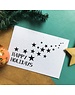 Bloom Your Message Zaaibare kerstkaart - Stars Happy Holidays (bloemenmix)