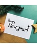 Bloom Your Message Zaaibare kerstkaart - Happy New Year (bloemenmix)