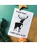 Bloom Your Message Zaaibare kerstkaart - Sweet Deer (bloemenmix)