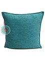 Esperanza Deseo Kussen effen turquoise 45x45