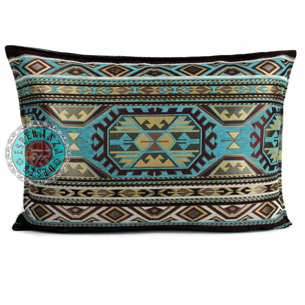 Esperanza Deseo Kussen Maya Turquoise 50x70