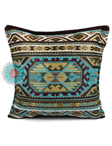 Esperanza Deseo Kussen Maya Turquoise 45x45