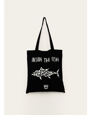  Tote bag - Inside the fish – zwart