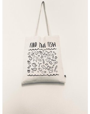  Tote bag - Find the fish – wit