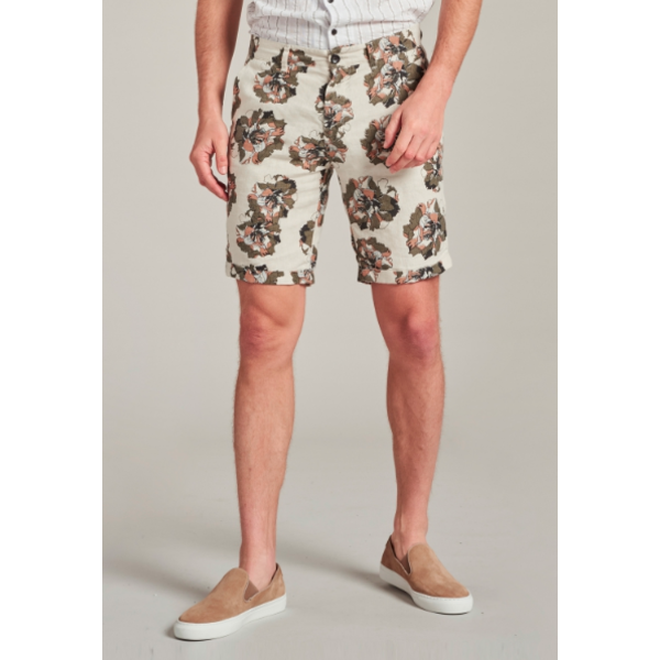 BB Bread \u0026 Buttons Korte Broeken Heren - Slim Fit Camouflage Shorts - Licht  Groen - Style Italy