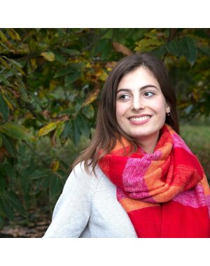 Sjaal met Verhaal Sjaal met verhaal - Sjaal fuchsia rood oranje