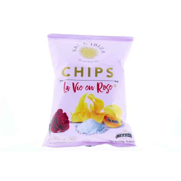 Sal de Ibiza - Chips La Vie en Rose - 125gr