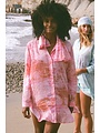 Isla Ibiza Bonita Blouse Oversized -  Tie Dye Fantasy – Roze