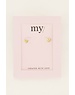 My Jewellery Studs hart met middelpunt