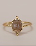 Muja Juma Ring goud Armelle 6x8mm rook quartz