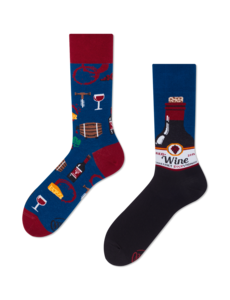 Mismatched Sokken Sokken Cabernet Sockvignon by Many Mornings