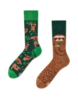 Mismatched Sokken Sokken Sloth Life by Many Mornings