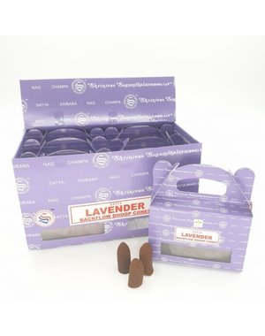 Satya Backflow Dhoop Cones Lavender