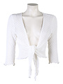 Bindi Vest Ajour Wit