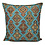 Esperanza Deseo Kussen Damast ornament - turquoise ± 45x45cm