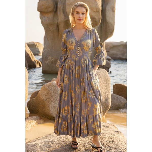 Jurk boho grey chic