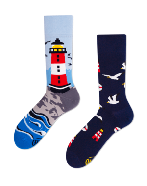 Mismatched Sokken Sokken Nordic Lighthouse by Many Mornings