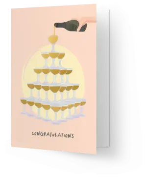 Kaart Blanche Champagne tower