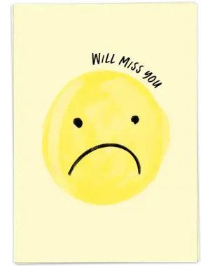 Kaart Blanche Will miss you
