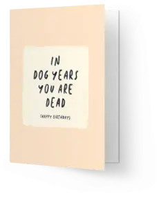 Kaart Blanche Dog years