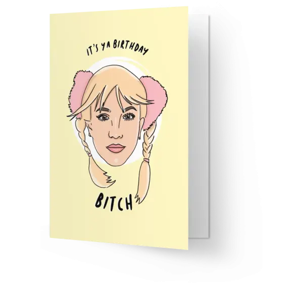 Kaart Blanche Birthday bitch | Kaart Blanche
