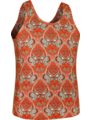 Chenaski Singlet Paisley - oranje/turquoise