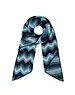  Sjaal met zigzag print blauw