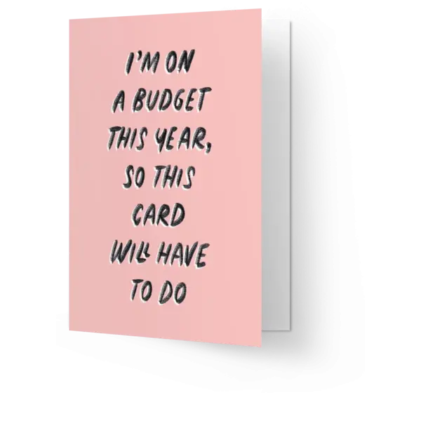 Kaart Blanche On a budget this year | Kaart Blanche