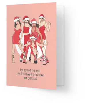 Kaart Blanche Tell me want you want for christmas