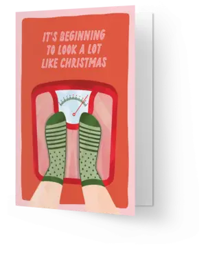 Kaart Blanche Scale Christmas