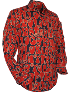 Chenaski Overhemd Moloko Navy - Red - Creme