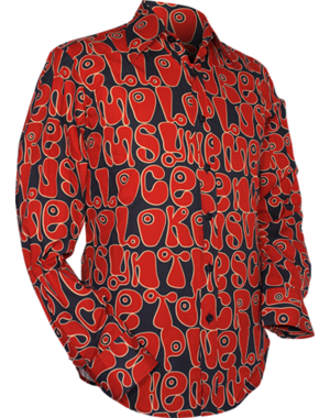 Chenaski Overhemd Moloko Navy - Red - Creme