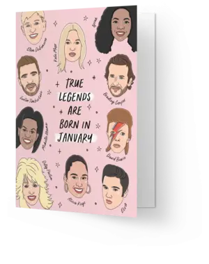 Kaart Blanche Legends are born in January