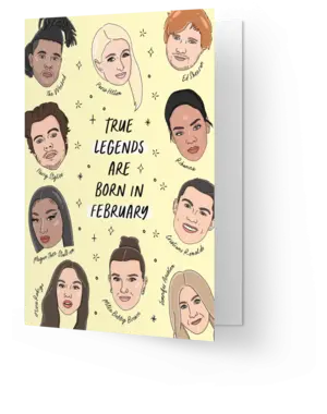 Kaart Blanche Legends are born in February