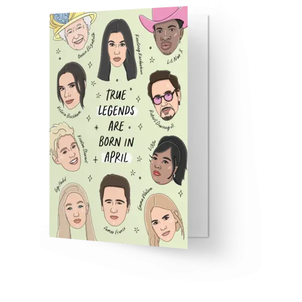 Kaart Blanche Legends are born in April | Kaart Blanche
