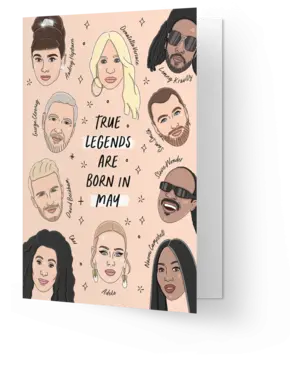 Kaart Blanche Legends are born in May
