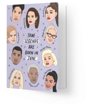 Kaart Blanche Legends are born in June