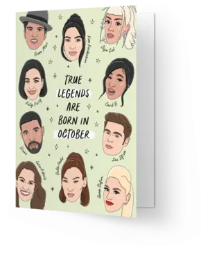Kaart Blanche Legends are born in October