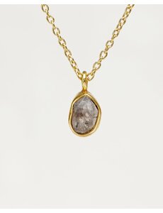 Muja Juma Ketting goud  april met geboortesteen diamant