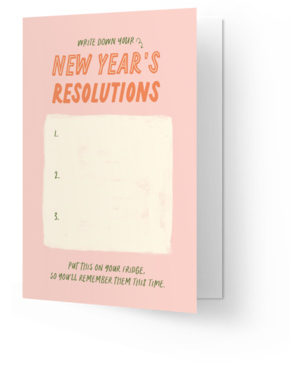 Kaart Blanche New years resolutions