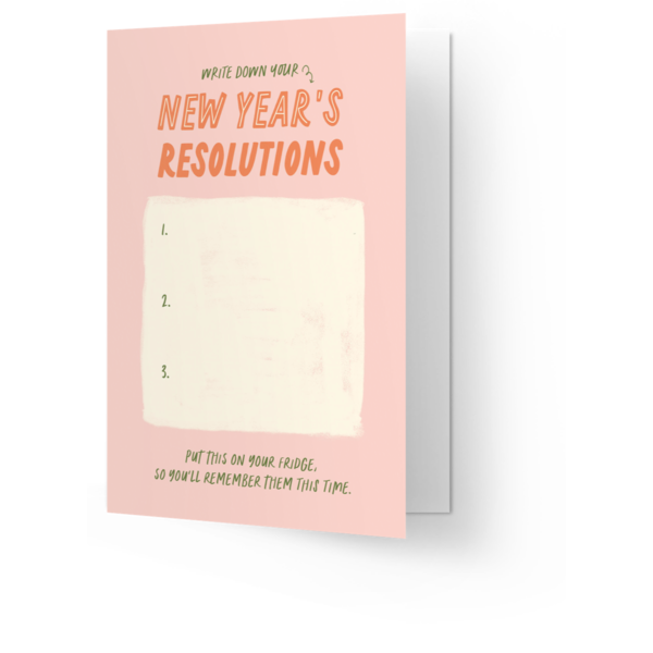 Kaart Blanche New years resolutions | Kaart Blanche