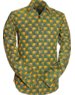 Chenaski Overhemd Graphical Bird green, yellow